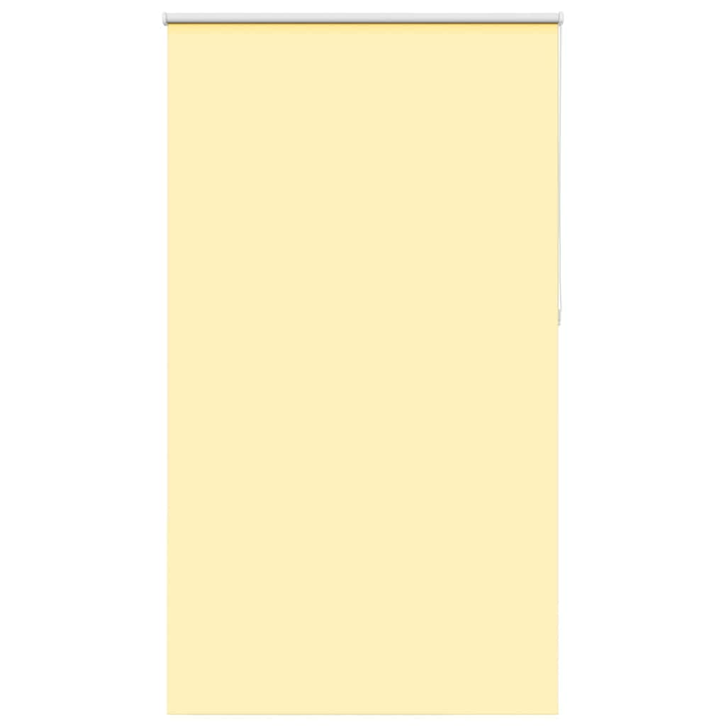 vidaXL Roller Blind Blackout Yellow 130x230 cm Fabric Width 126.6 cm Polyester