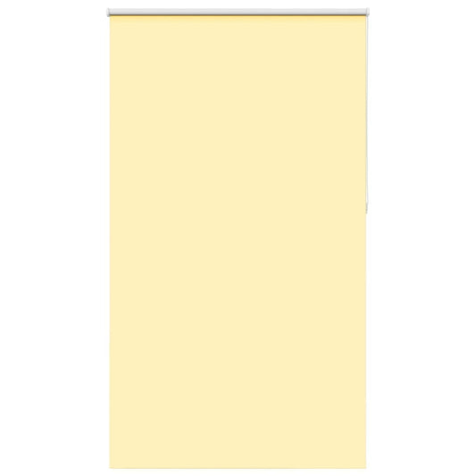 vidaXL Roller Blind Blackout Yellow 130x230 cm Fabric Width 126.6 cm Polyester