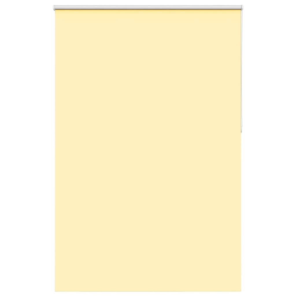 vidaXL Roller Blind Blackout Yellow 145x230 cm Fabric Width 141.6 cm Polyester