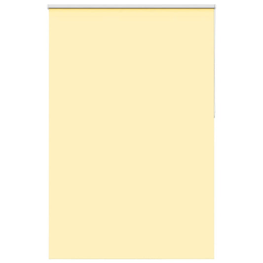 vidaXL Roller Blind Blackout Yellow 145x230 cm Fabric Width 141.6 cm Polyester