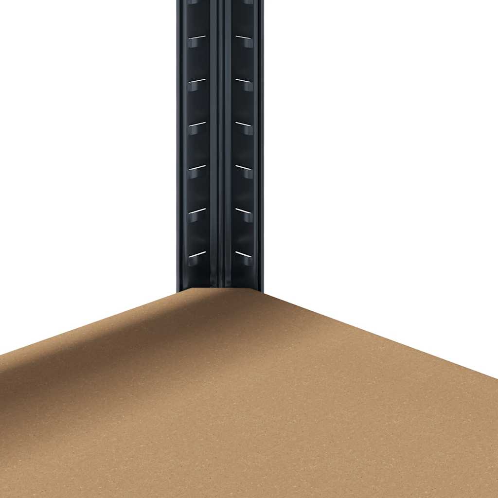 vidaXL 5-Layer Heavy-duty Shelves 3 pcs Anthracite Steel&Engineered Wood