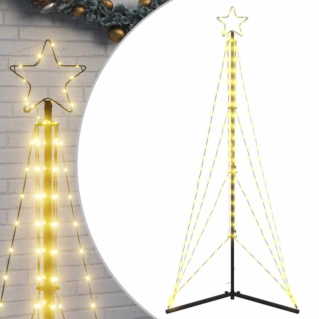 vidaXL LED Christmas Tree 363 LEDs Warm White 182 cm