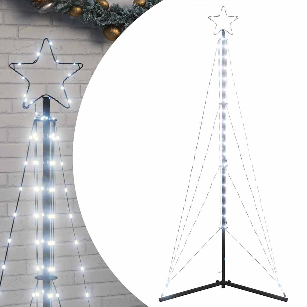 vidaXL LED Christmas Tree 363 LEDs Cold White 182 cm