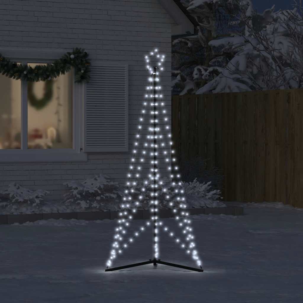 vidaXL LED Christmas Tree 363 LEDs Cold White 182 cm