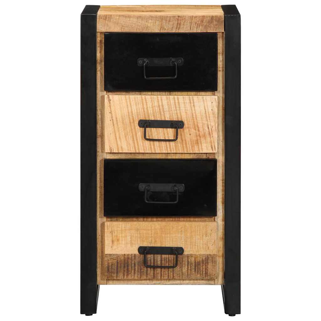 Drawer Cabinet 40x40x90 cm Solid Rough Wood Mango