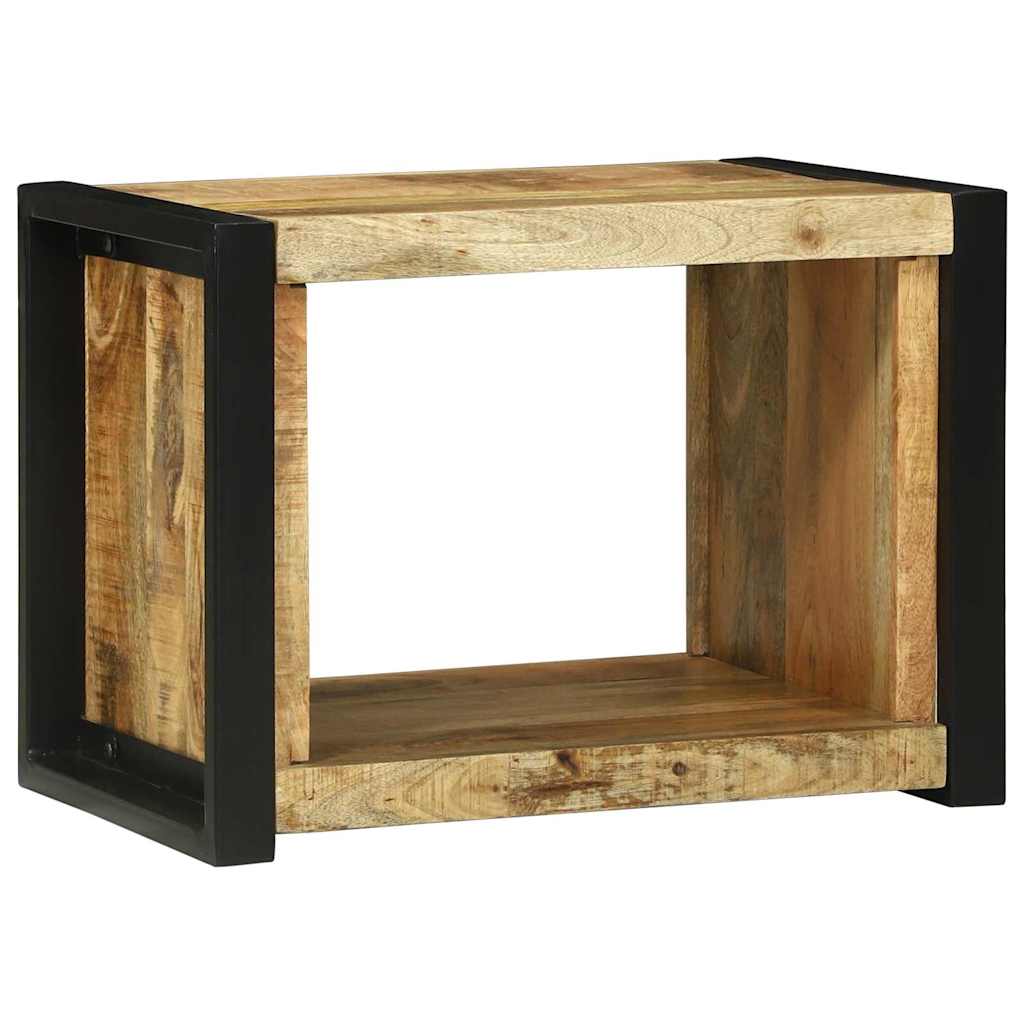 Wall Cube with Storage Brown 55 x 35 x 40 cm Solid Mango Wood