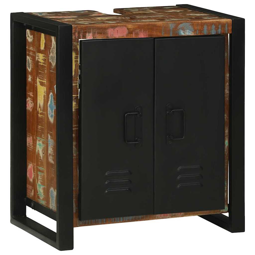 Sink cabinet with Door Brown 55 x 35 x 60 cm Solid Reclaim Wood
