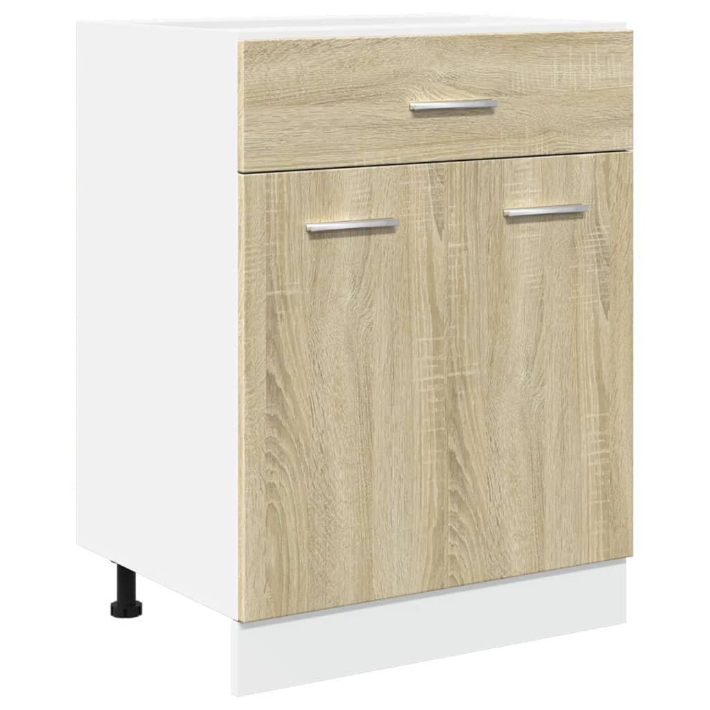 vidaXL 4 Piece Kitchen Cabinet Set Sonoma Oak Engineered Wood