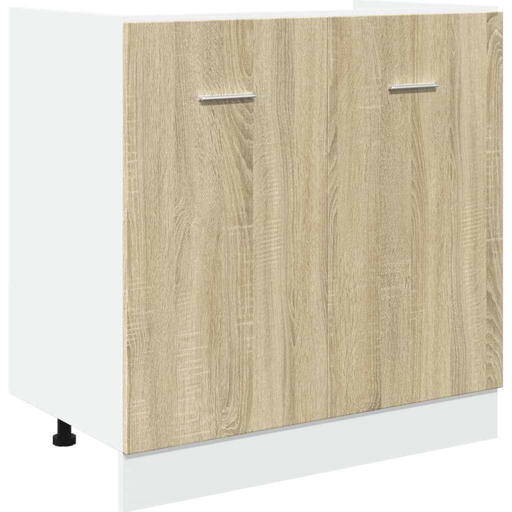 vidaXL 4 Piece Kitchen Cabinet Set Sonoma Oak Engineered Wood