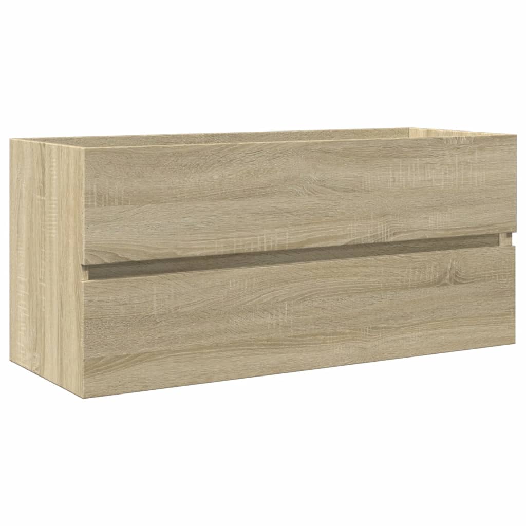 vidaXL 2 Piece Bathroom Furniture Set Ceramic and Engineered Wood