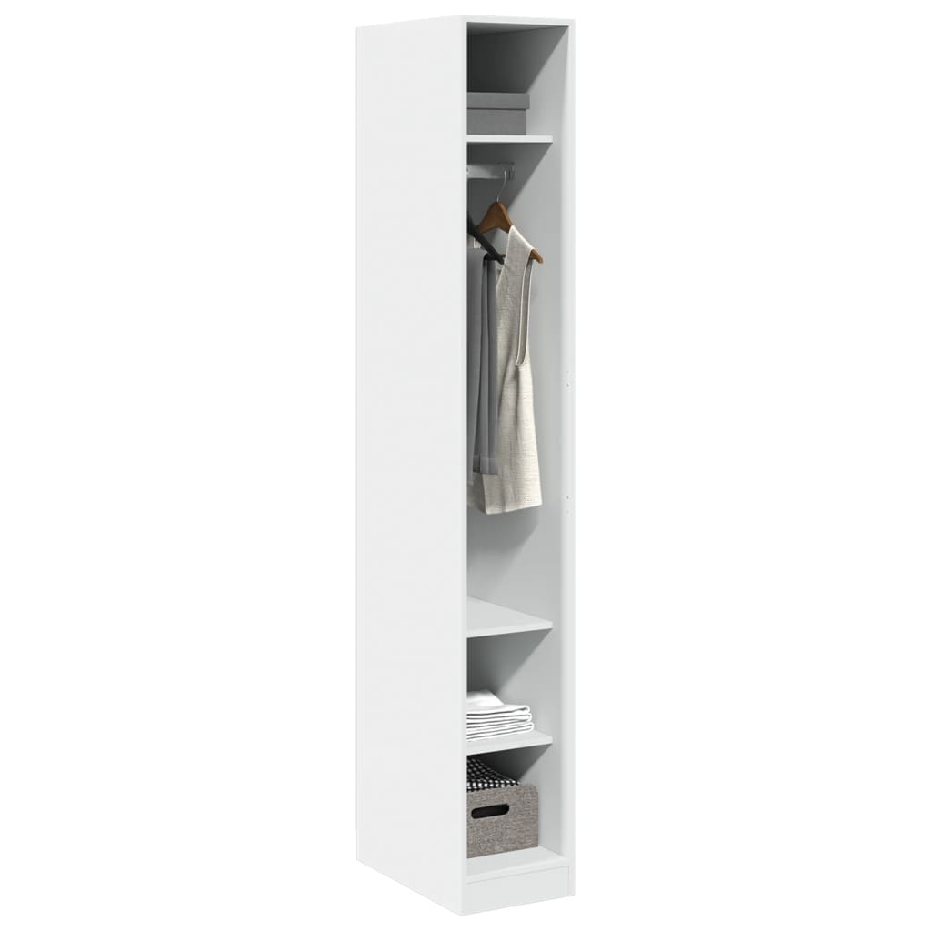 vidaXL Wardrobe White 30x50x200 cm Engineered Wood