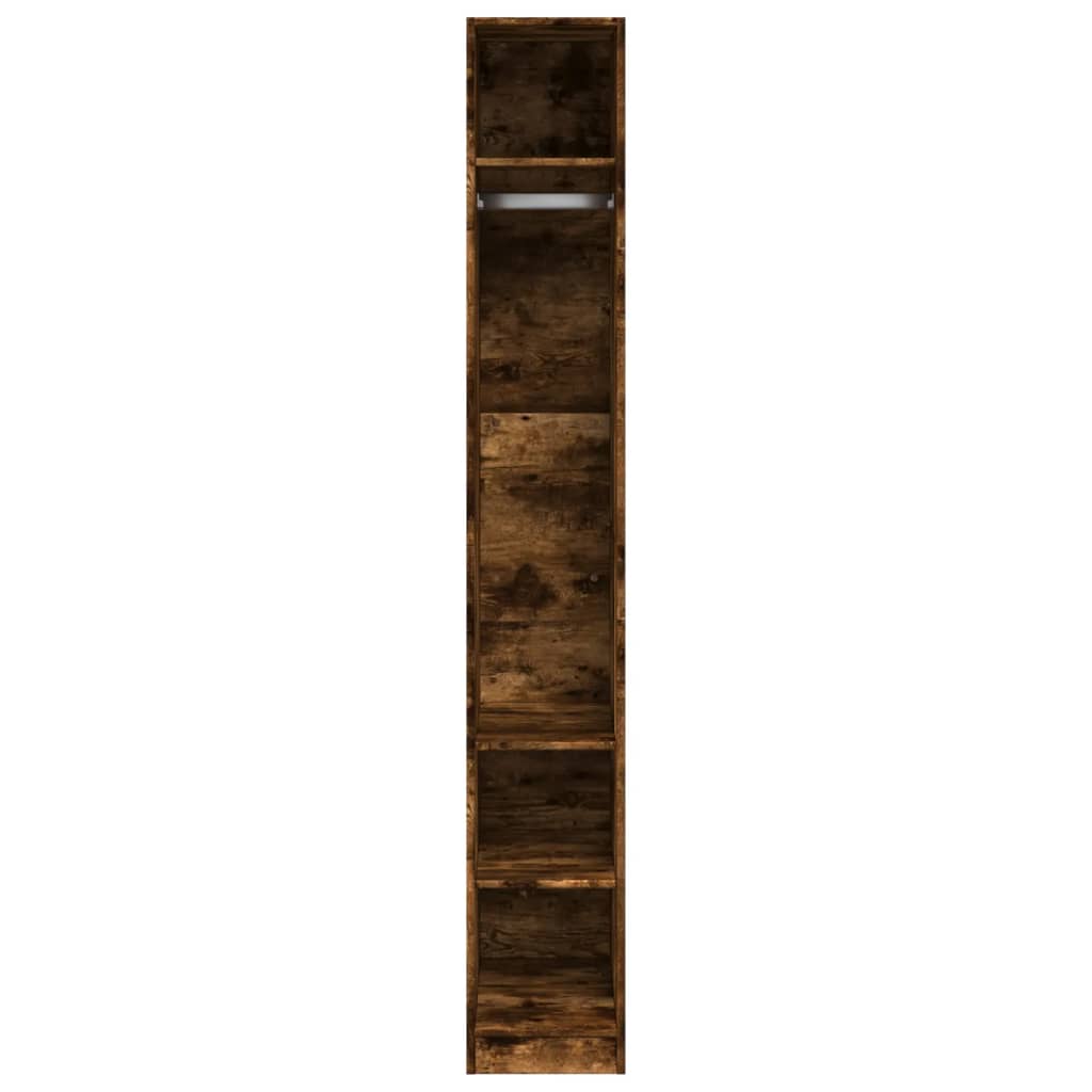 vidaXL Wardrobe Smoked Oak 30x50x200 cm Engineered Wood