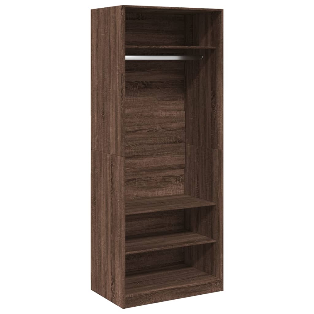 vidaXL Wardrobe Brown Oak 80x50x200 cm Engineered Wood