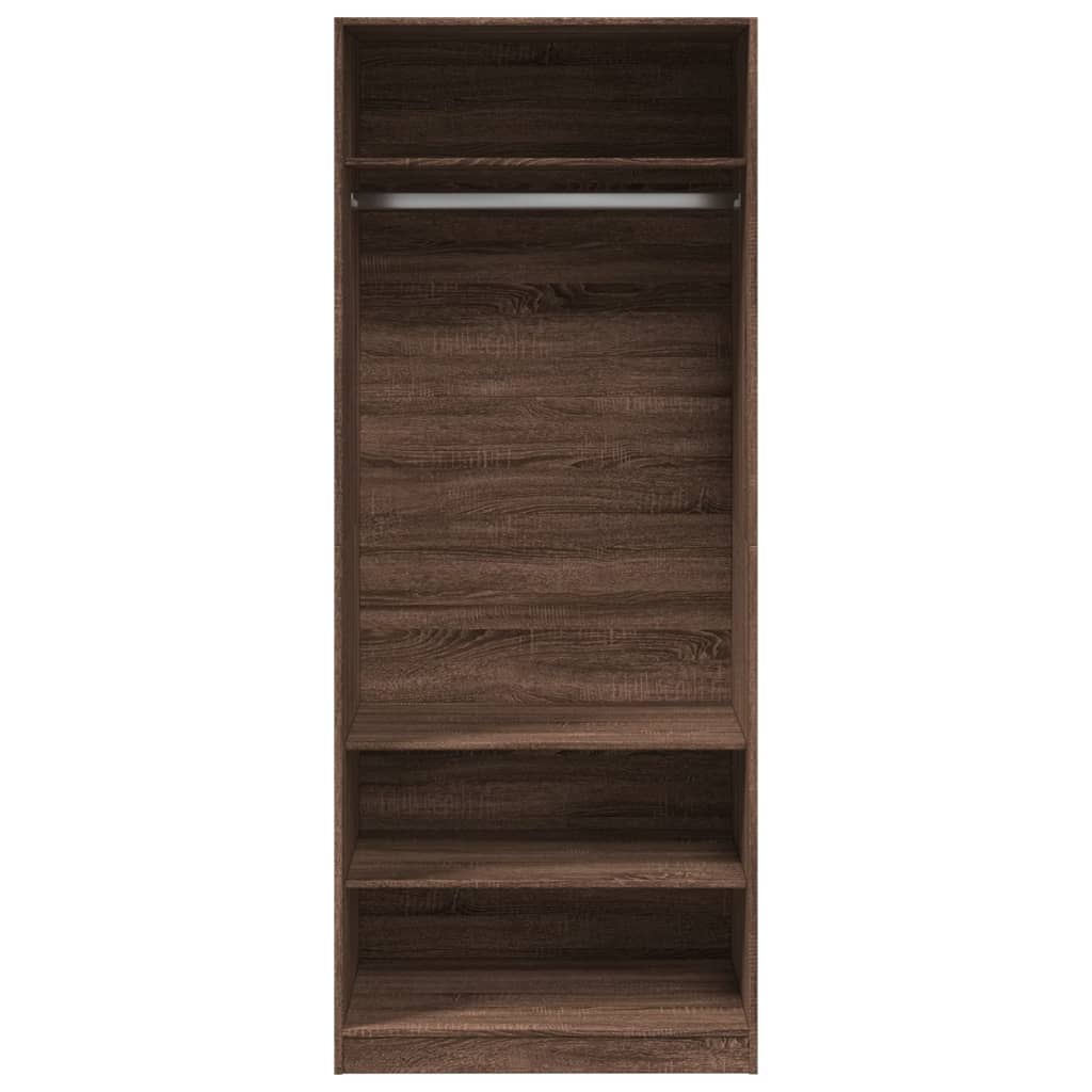 vidaXL Wardrobe Brown Oak 80x50x200 cm Engineered Wood