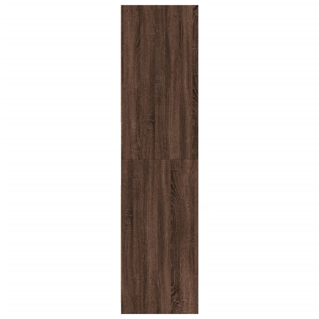 vidaXL Wardrobe Brown Oak 80x50x200 cm Engineered Wood