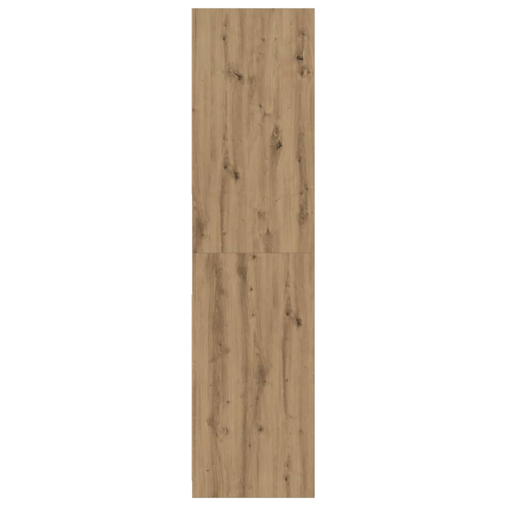 vidaXL Wardrobe Artisian Oak 80x50x200 cm Engineered Wood