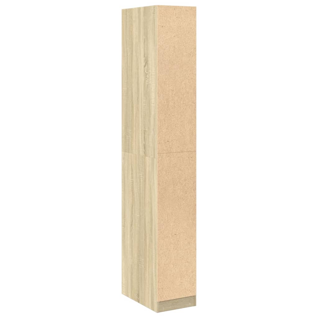 vidaXL Wardrobe Sonoma Oak 30x50x200 cm Engineered Wood