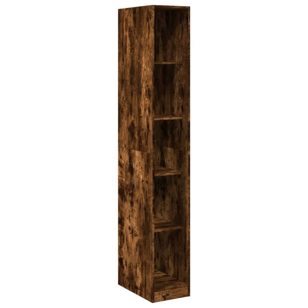 vidaXL Wardrobe Smoked Oak 30x50x200 cm Engineered Wood