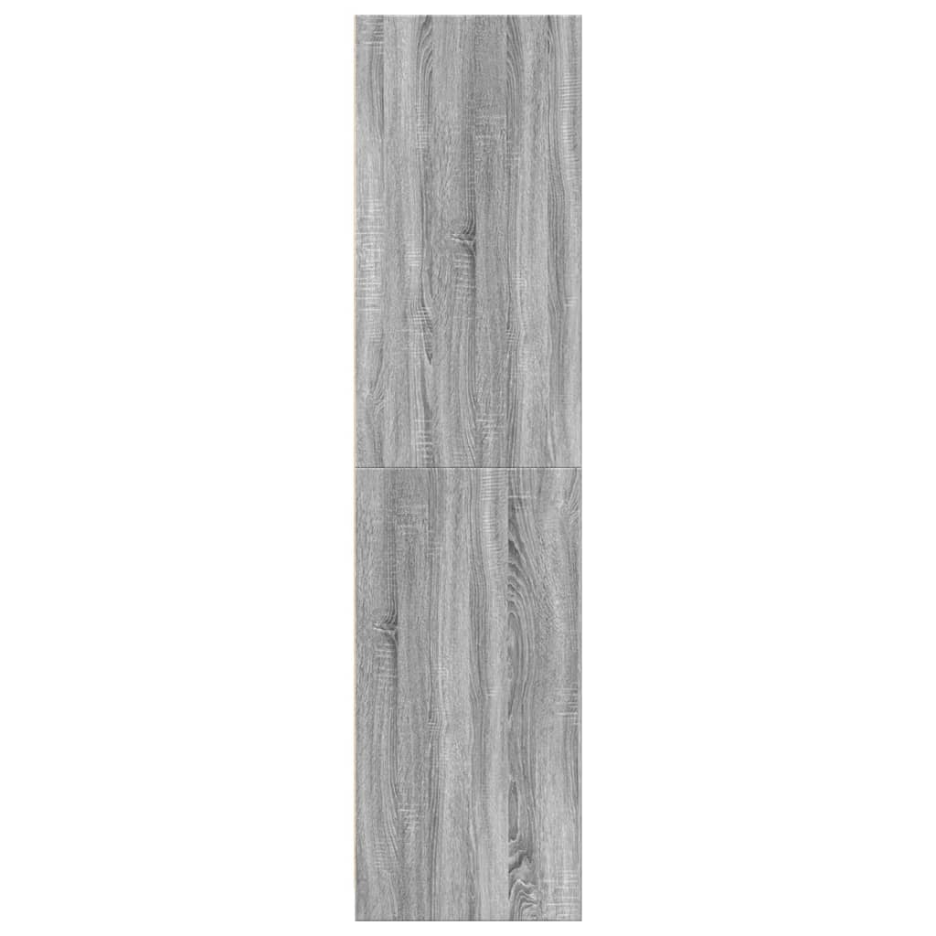 vidaXL Wardrobe Grey Sonoma 30x50x200 cm Engineered Wood