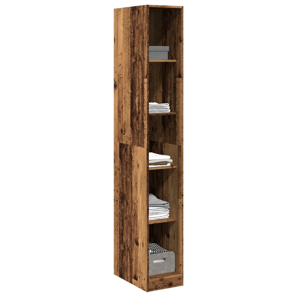 vidaXL Wardrobe Old Wood 30x50x200 cm Engineered Wood