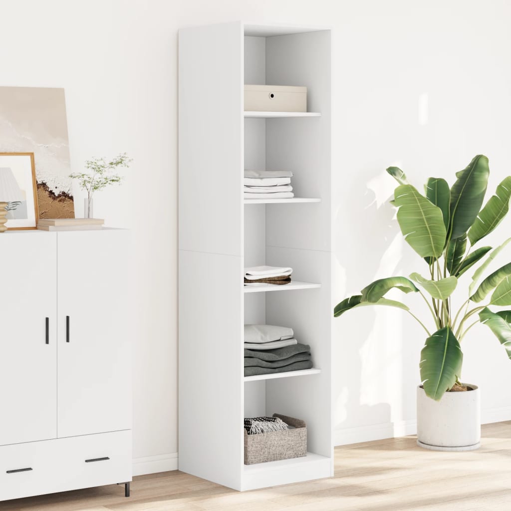 vidaXL Wardrobe White 50x50x200 cm Engineered Wood