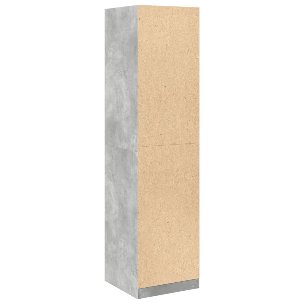 vidaXL Wardrobe Concrete Grey 50x50x200 cm Engineered Wood