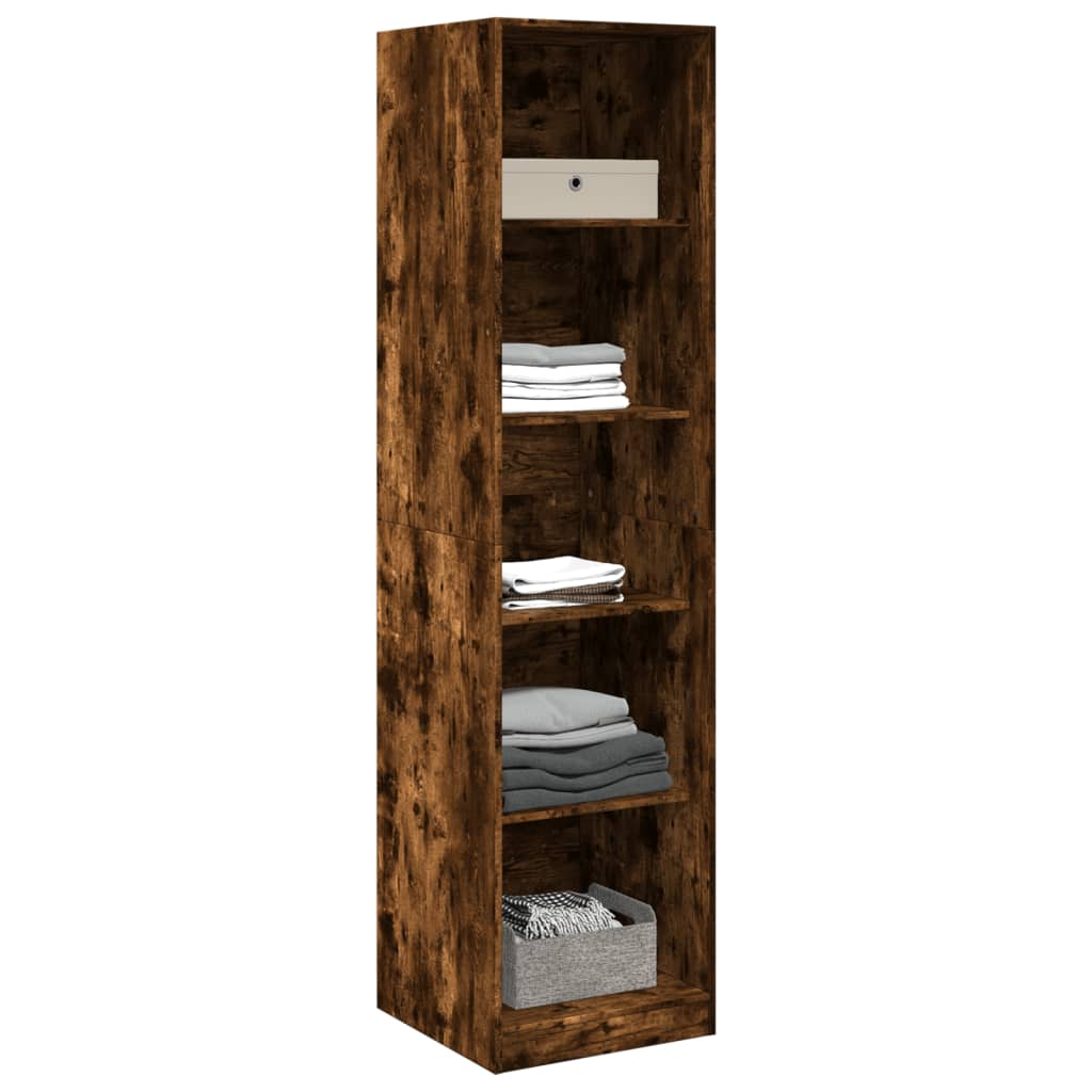 vidaXL Wardrobe Smoked Oak 50x50x200 cm Engineered Wood