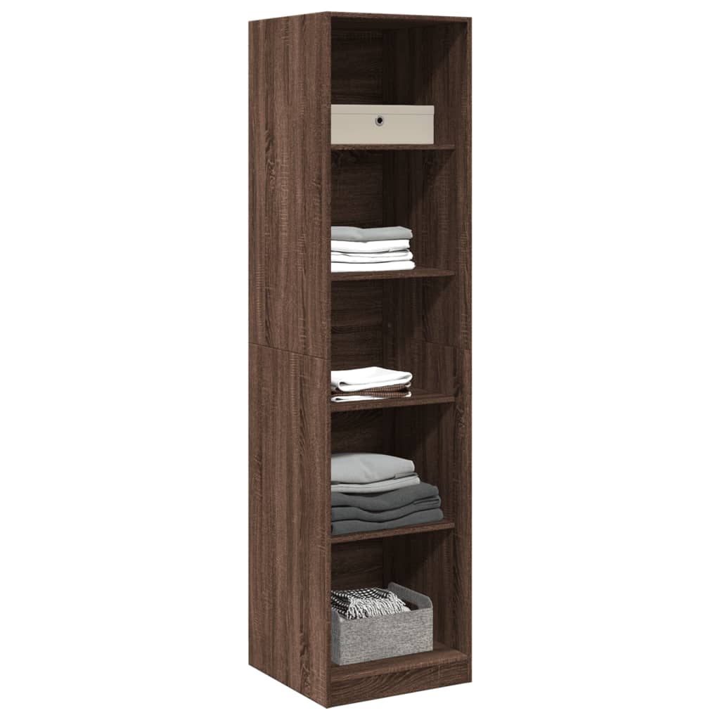 vidaXL Wardrobe Brown Oak 50x50x200 cm Engineered Wood