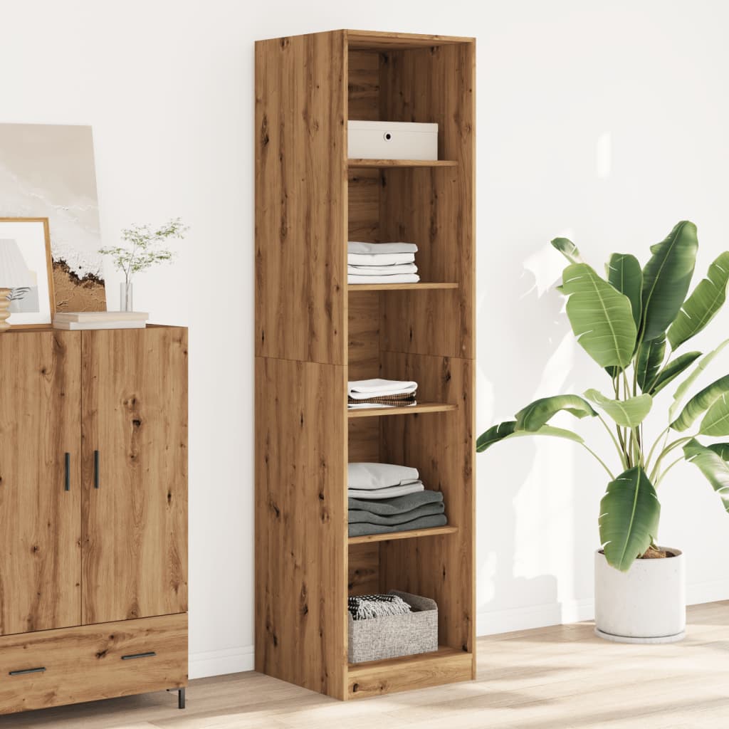 vidaXL Wardrobe Artisian Oak 50x50x200 cm Engineered Wood