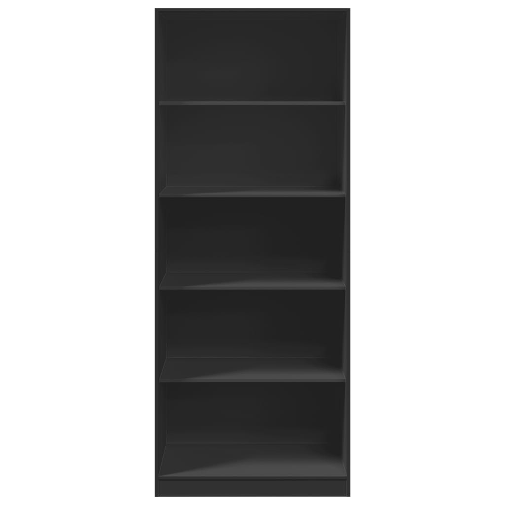 vidaXL Wardrobe Black 80x50x200 cm Engineered Wood