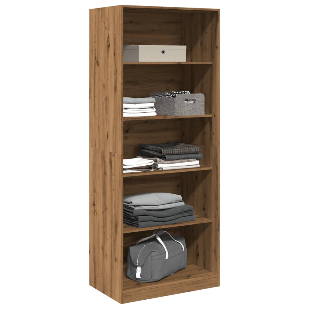 vidaXL Wardrobe Artisian Oak 80x50x200 cm Engineered Wood