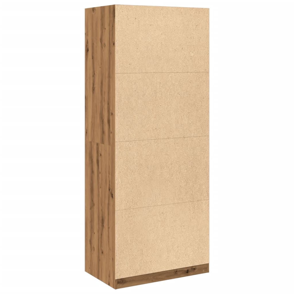 vidaXL Wardrobe Artisian Oak 80x50x200 cm Engineered Wood