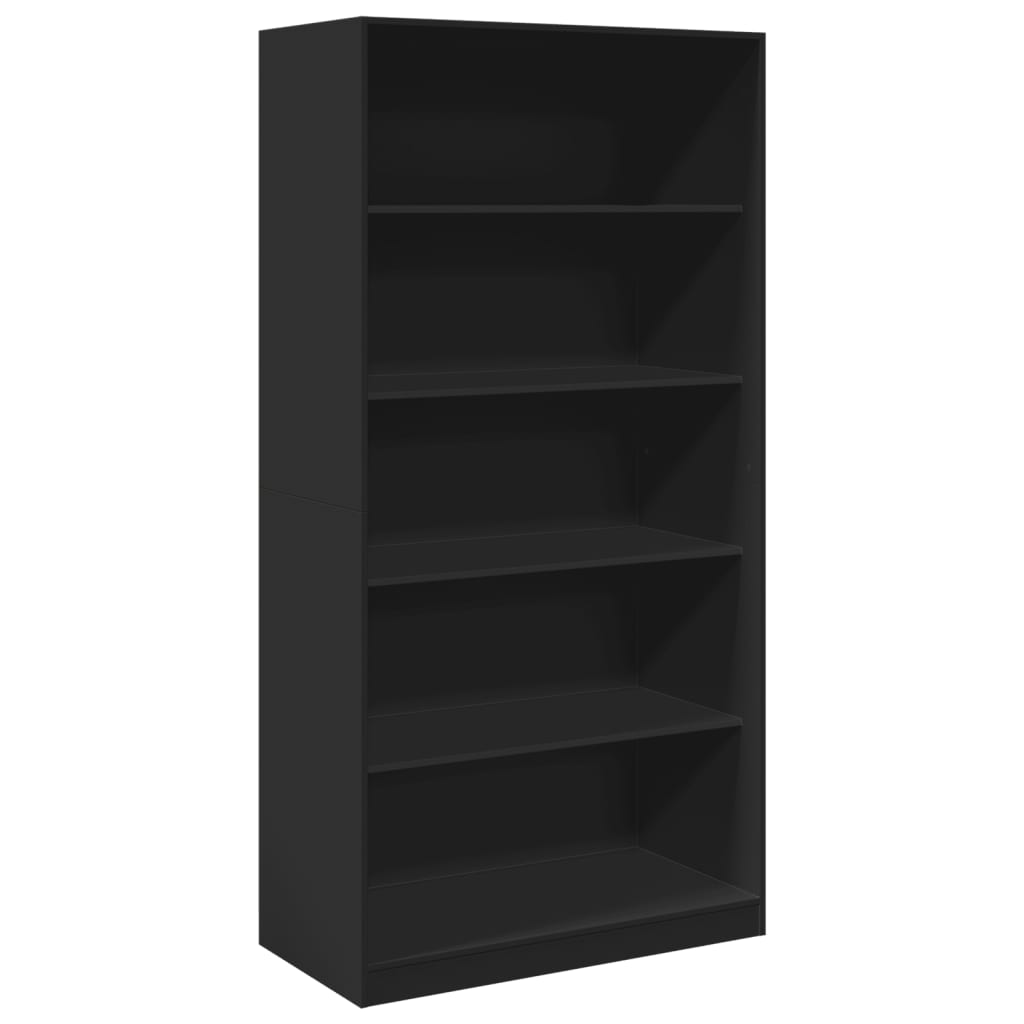 vidaXL Wardrobe Black 100x50x200 cm Engineered Wood