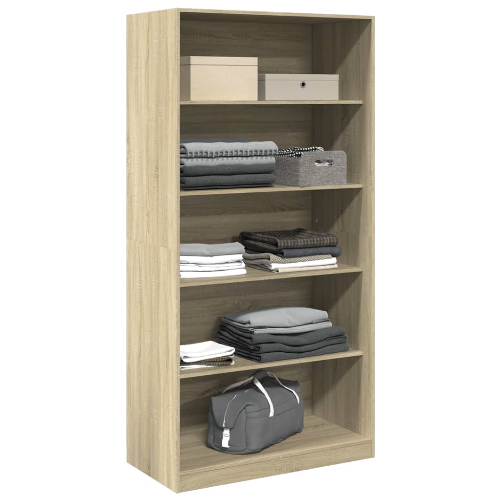 vidaXL Wardrobe Sonoma Oak 100x50x200 cm Engineered Wood