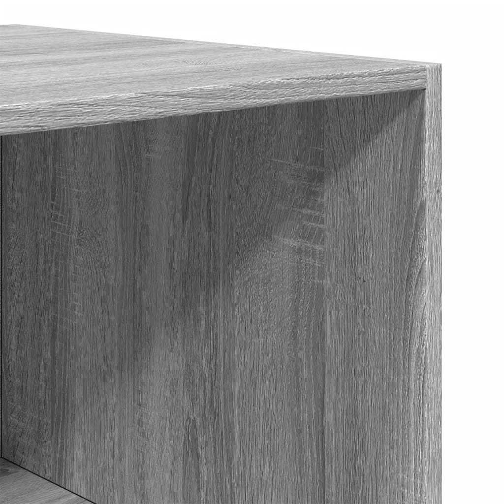 vidaXL Wardrobe Grey Sonoma 100x50x200 cm Engineered Wood