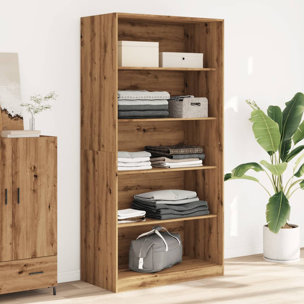 vidaXL Wardrobe Artisian Oak 100x50x200 cm Engineered Wood