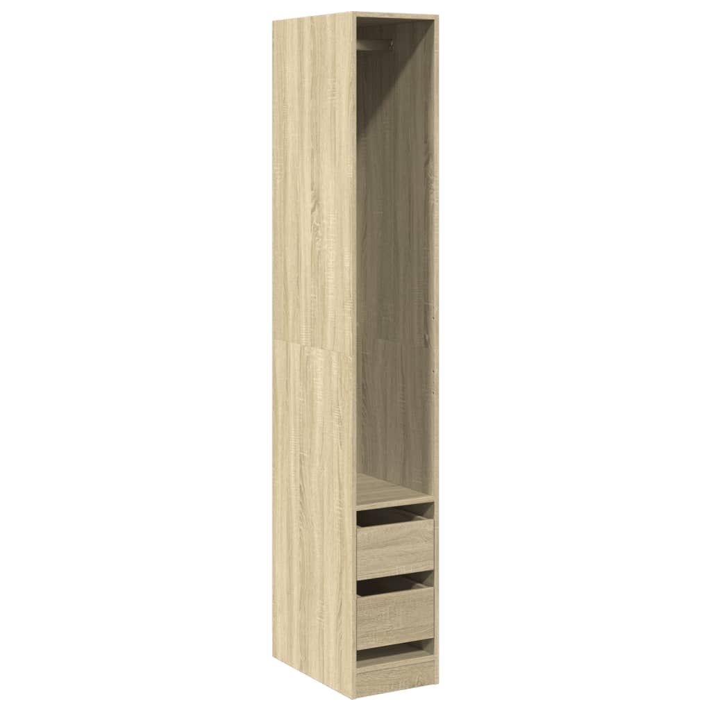 vidaXL Wardrobe Sonoma Oak 30x50x200 cm Engineered Wood