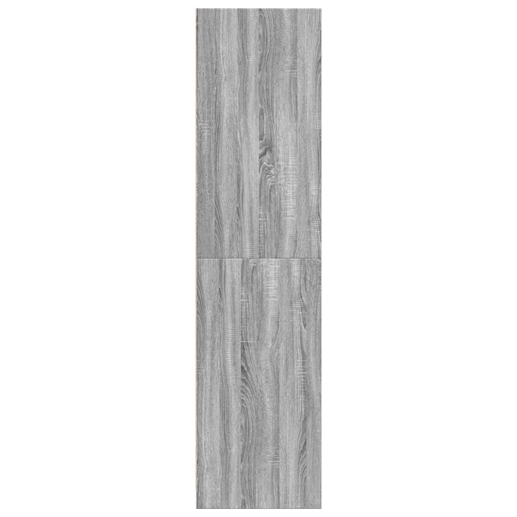 vidaXL Wardrobe Grey Sonoma 30x50x200 cm Engineered Wood