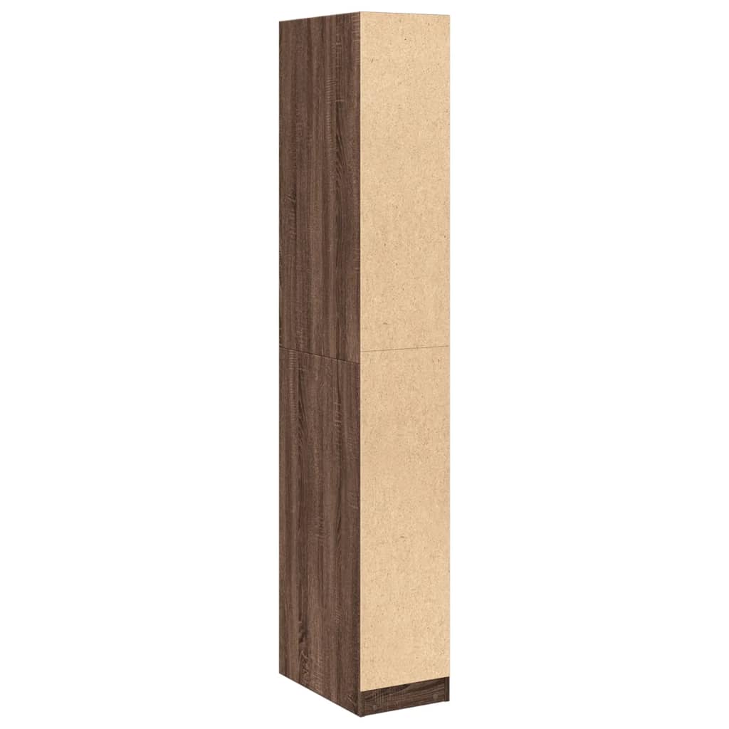 vidaXL Wardrobe Brown Oak 30x50x200 cm Engineered Wood