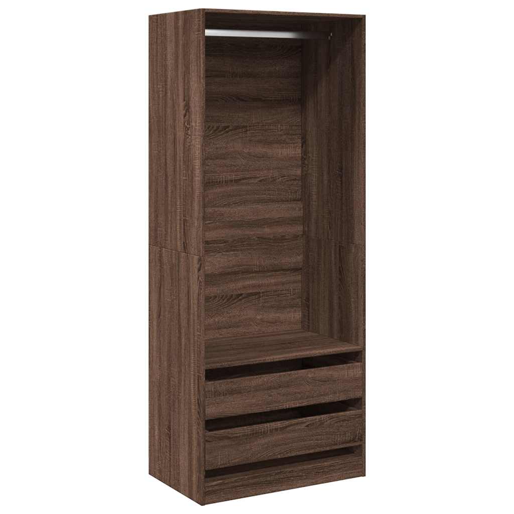 vidaXL Wardrobe Brown Oak 80x50x200 cm Engineered Wood