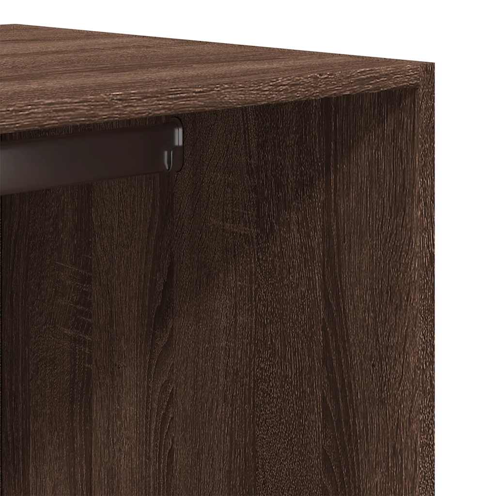 vidaXL Wardrobe Brown Oak 80x50x200 cm Engineered Wood