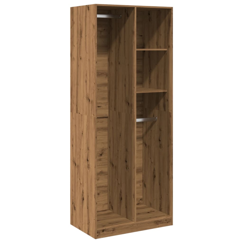 vidaXL Wardrobe Artisian Oak 80x50x200 cm Engineered Wood