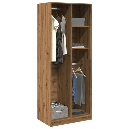 vidaXL Wardrobe Artisian Oak 80x50x200 cm Engineered Wood