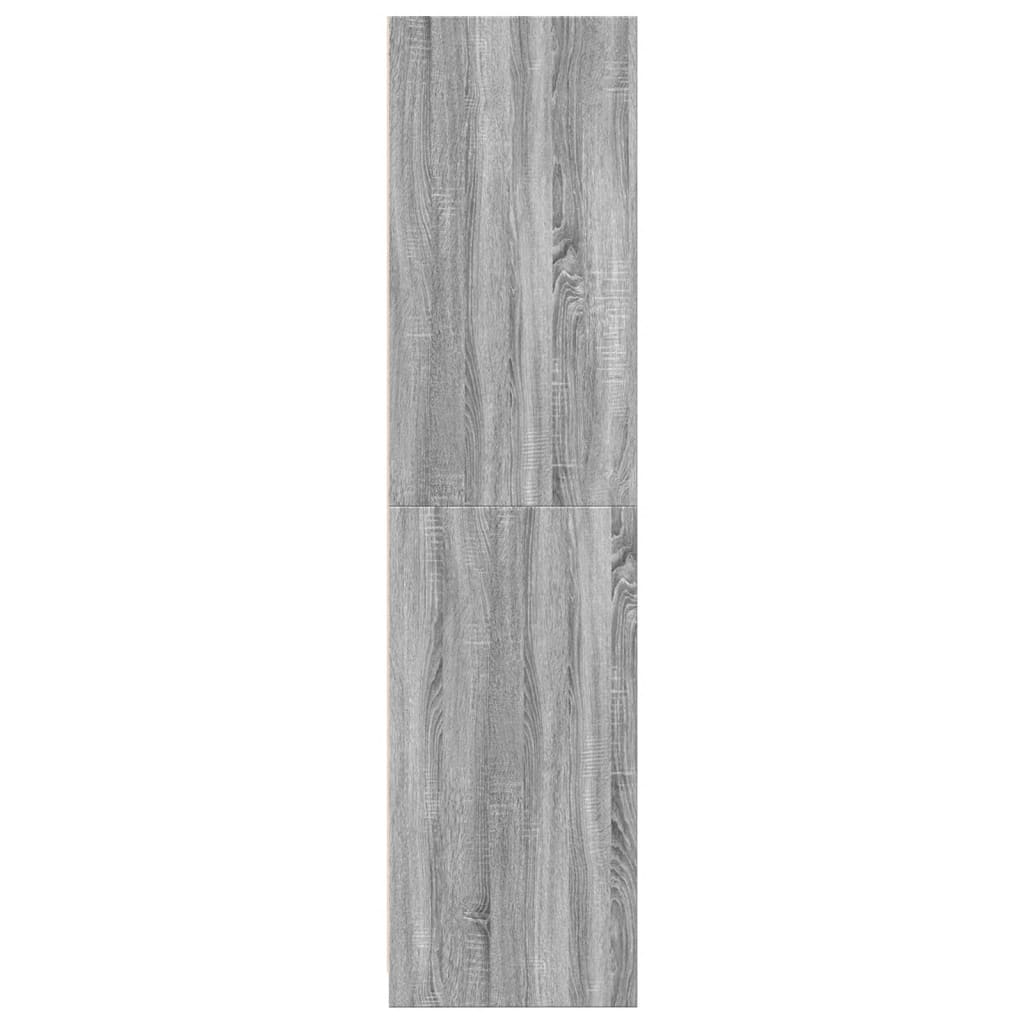 vidaXL Wardrobe Grey Sonoma 100x50x200 cm Engineered Wood