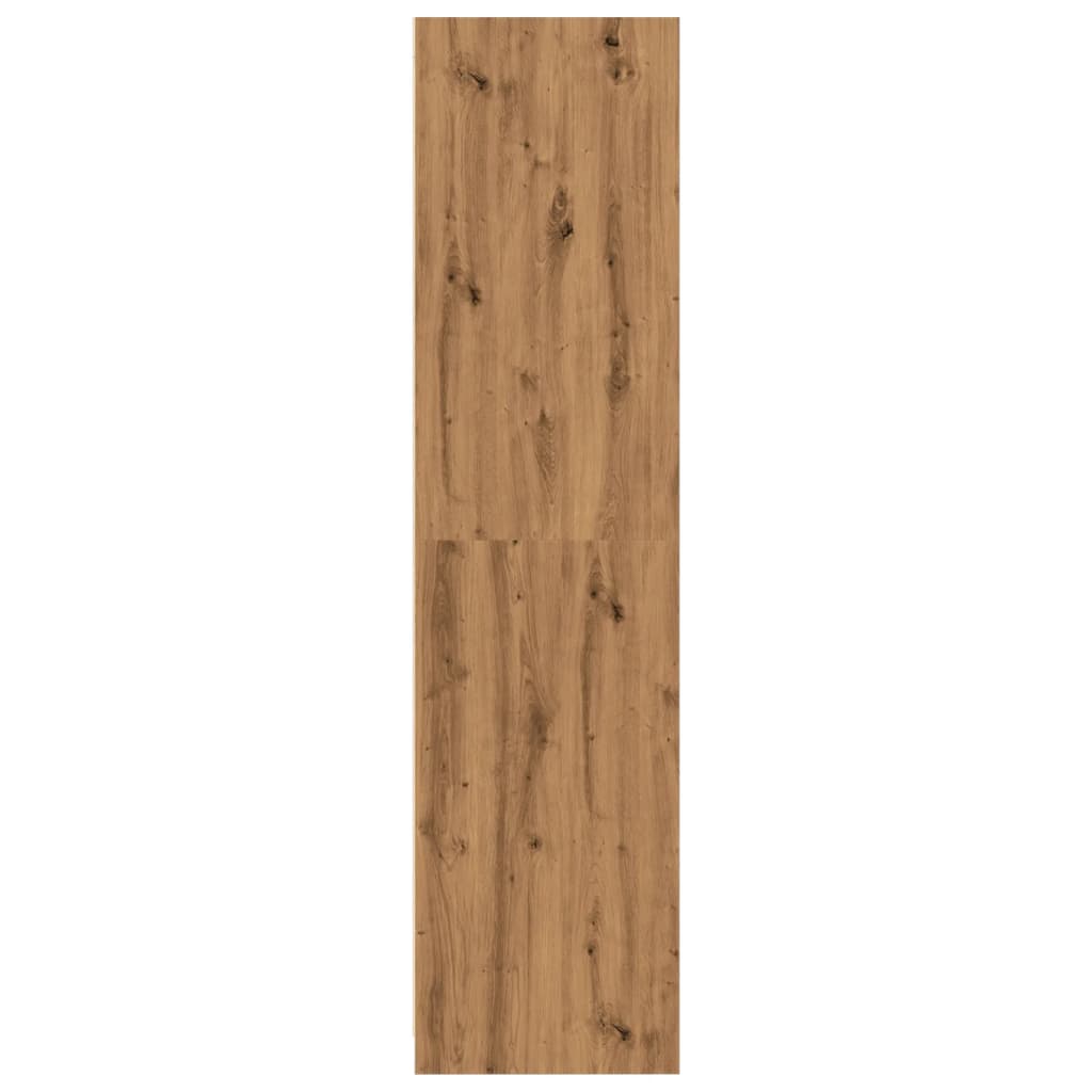 vidaXL Wardrobe Artisian Oak 100x50x200 cm Engineered Wood