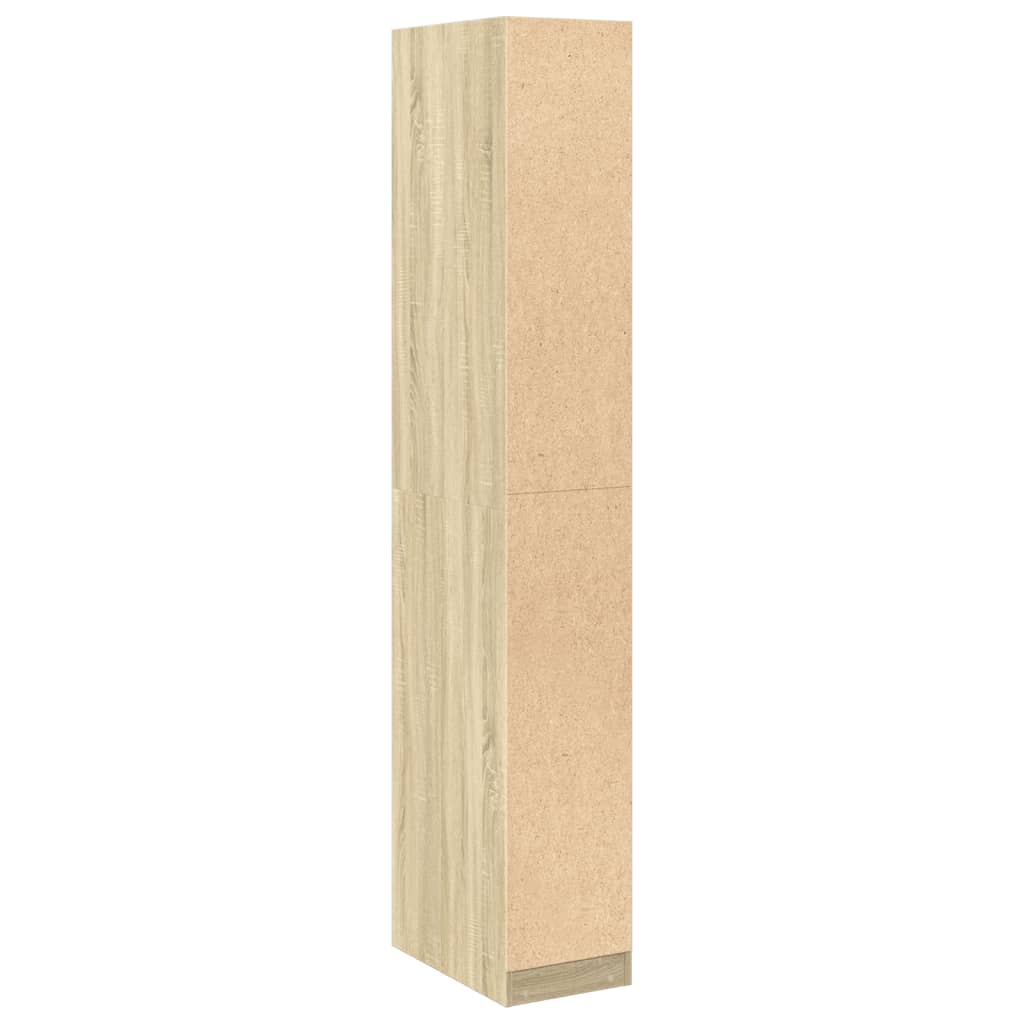 vidaXL Wardrobe Sonoma Oak 30x50x200 cm Engineered Wood