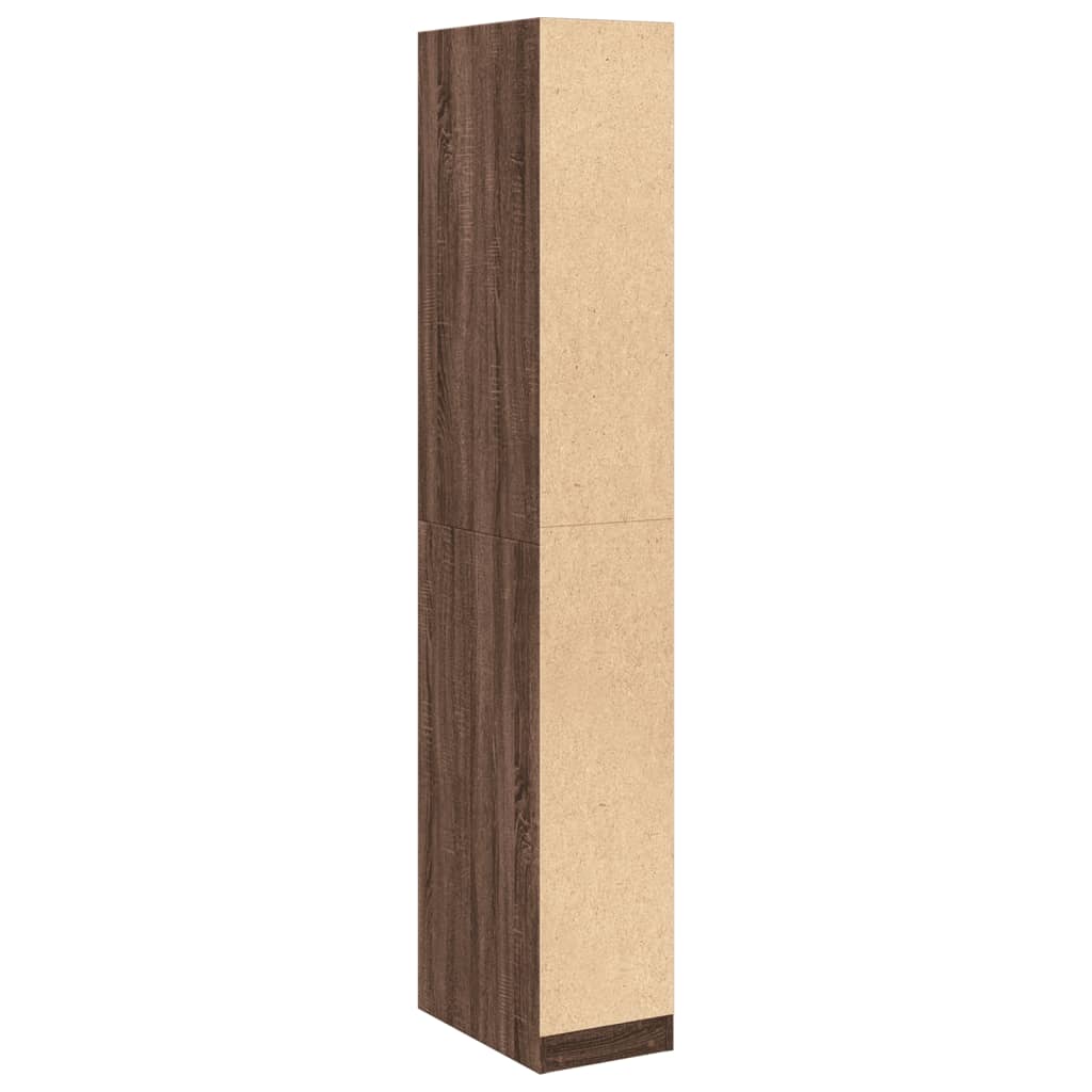 vidaXL Wardrobe Brown Oak 30x50x200 cm Engineered Wood