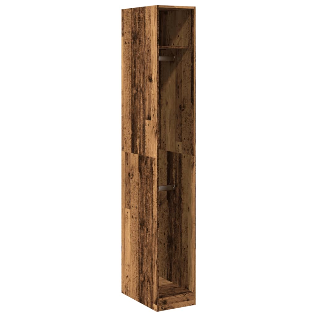 vidaXL Wardrobe Old Wood 30x50x200 cm Engineered Wood