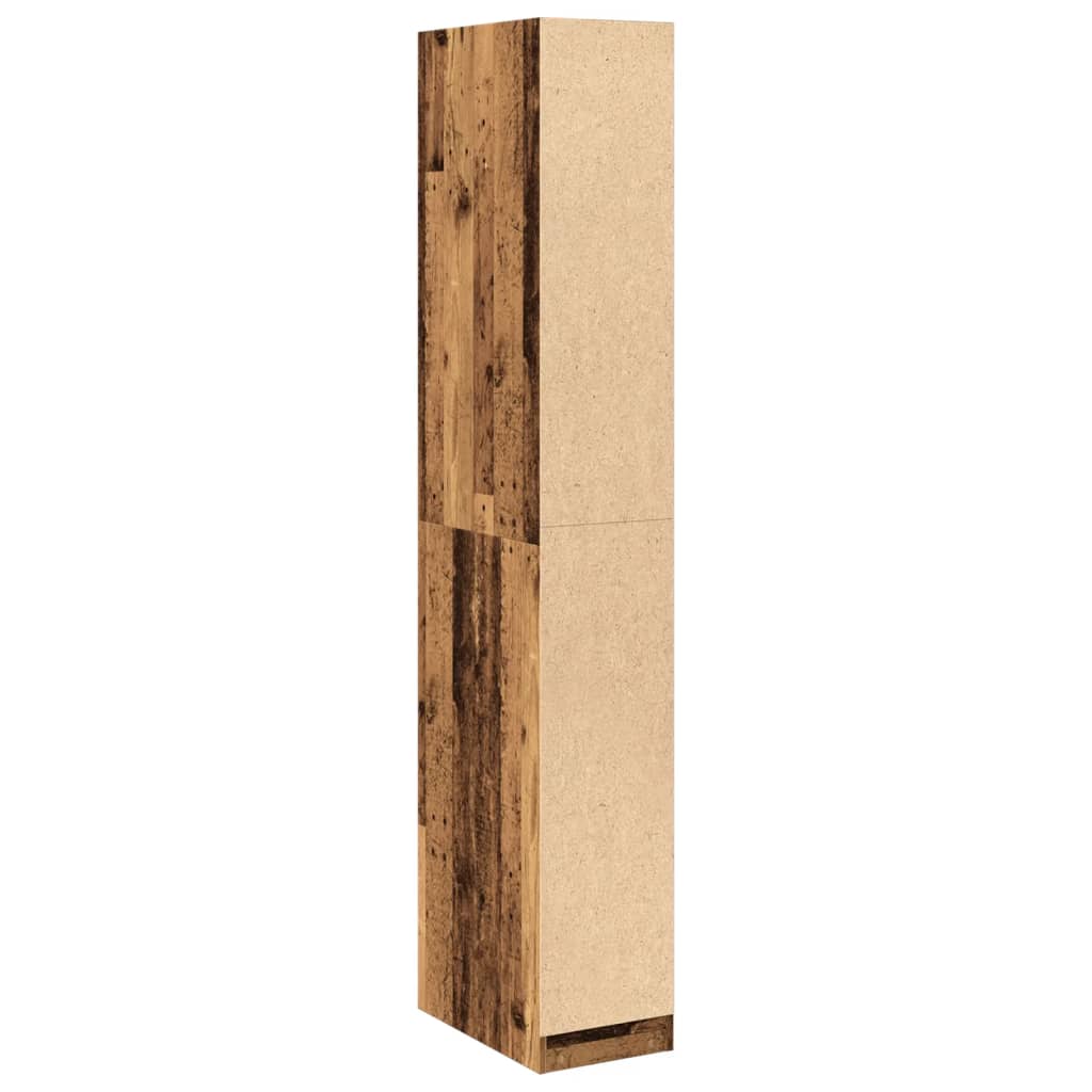 vidaXL Wardrobe Old Wood 30x50x200 cm Engineered Wood