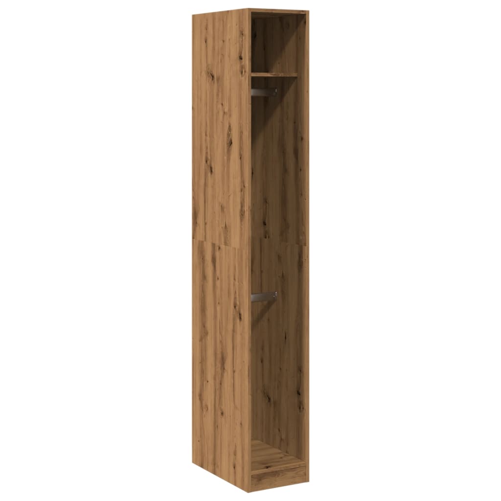 vidaXL Wardrobe Artisian Oak 30x50x200 cm Engineered Wood